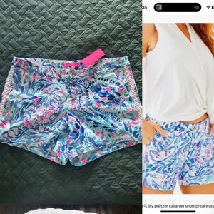 Lilly Pulitzer Breakwater T Party Wave Shorts